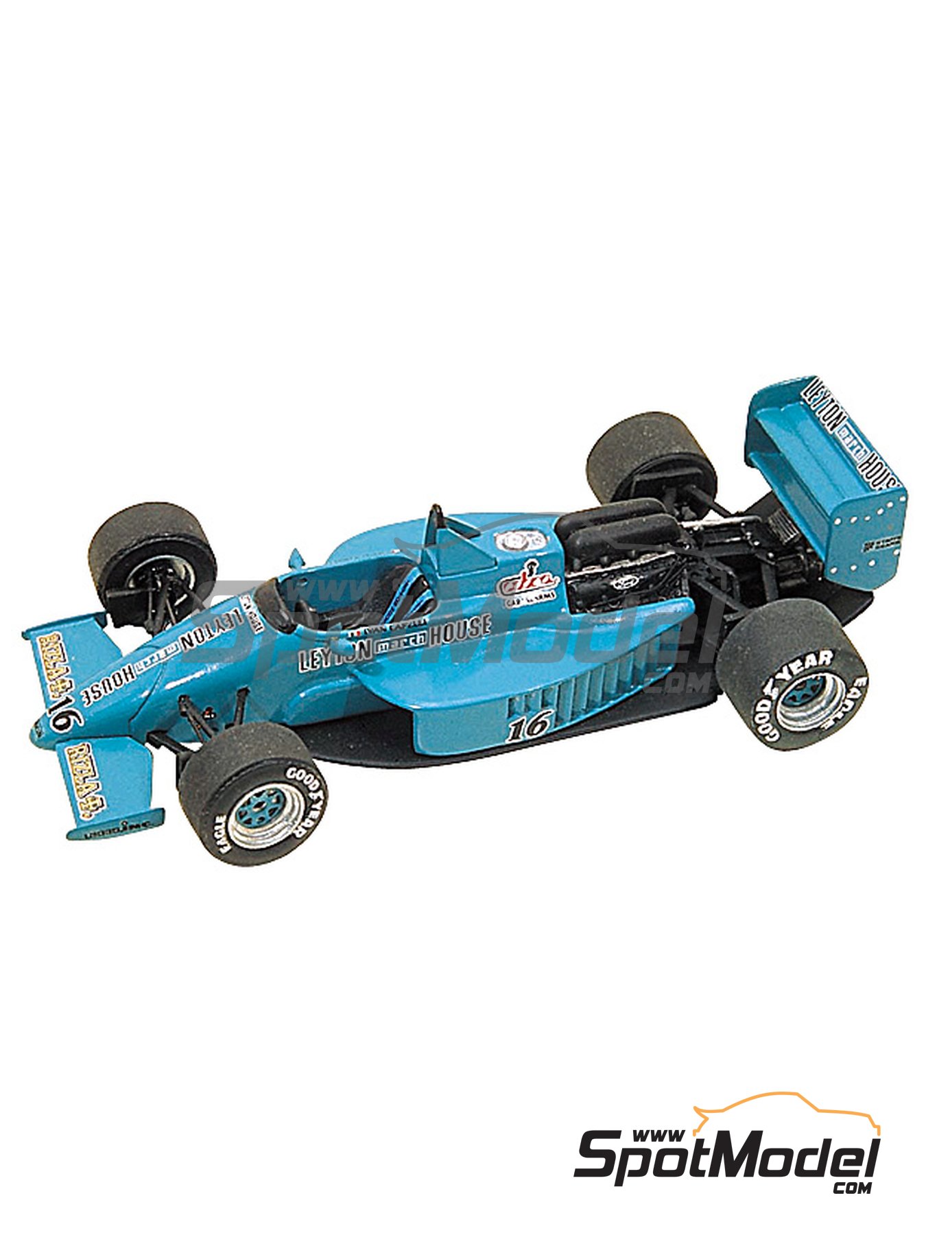 March Cosworth 871 sponsored by Rizla+ Leyton House - Monaco Formula 1  Grand Prix 1987. Car scale model kit in 1/43 scale manufactured by Tameo  Kits (